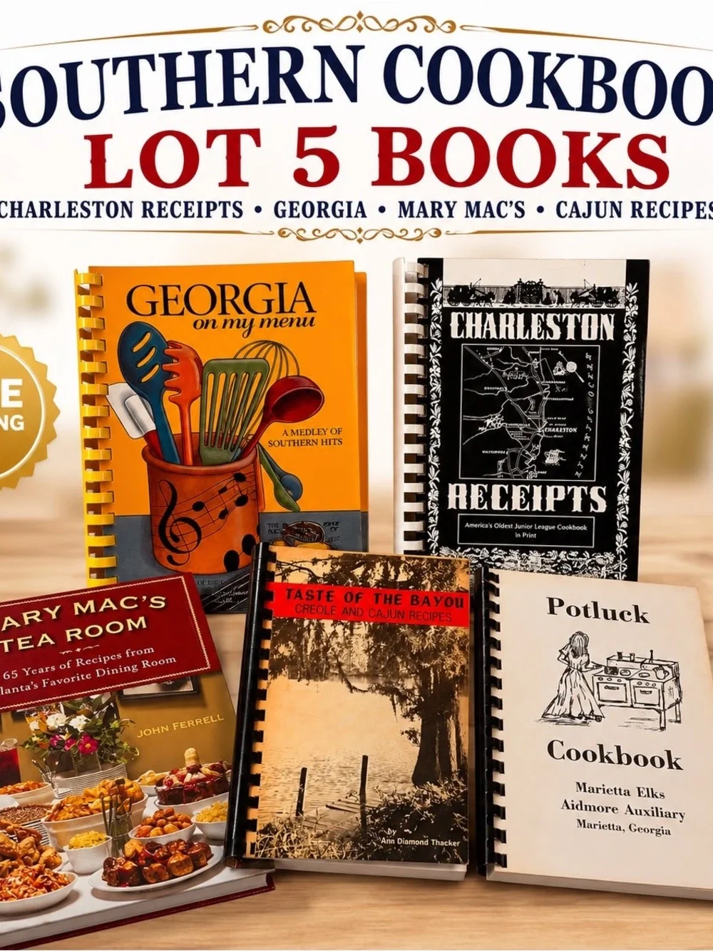 I’m Southern Cookbook Books Charleston Receipts Georgia Mary Mac’s Cajun Recipes